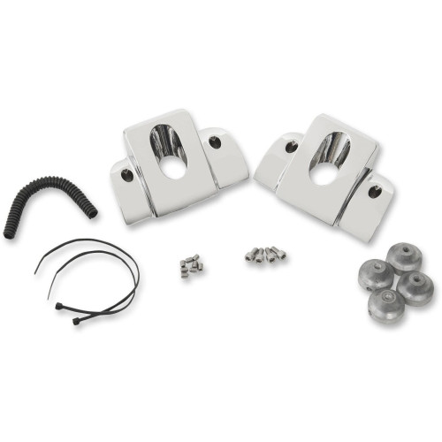PartzBiz HD: 4417693-Drag Smooth Chrome หัวเทียนหัวเทียนครอบคลุม Harley Twin Cam 99-15 0940-1317 | 0940-1317