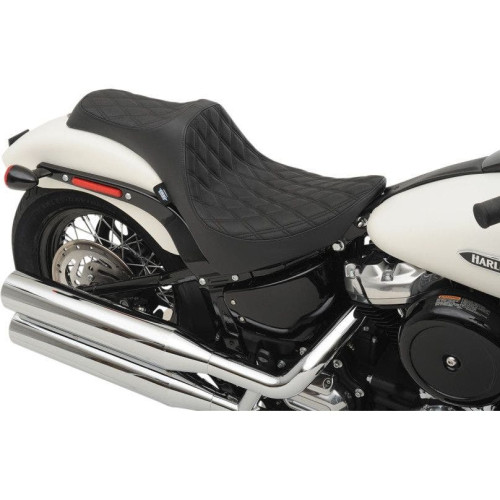 PartzBiz HD: 4417705-Drag Specialties 0802-1145 Black Double Diamond Predator 3 Seat 18-23 Harley-Davidson FL Softail Heritage classic Slim Deluxe Bike Saddle อัพเกรดเปลี่ยน PartzBiz HD: 4417705-Drag Specialties 0802-1145 Black Double Diamond Predator 3 Seat 18-23 Harley-Davidson FL Softail Heritage classic Slim Deluxe Bike Saddle อัพเกรดเปลี่ยน