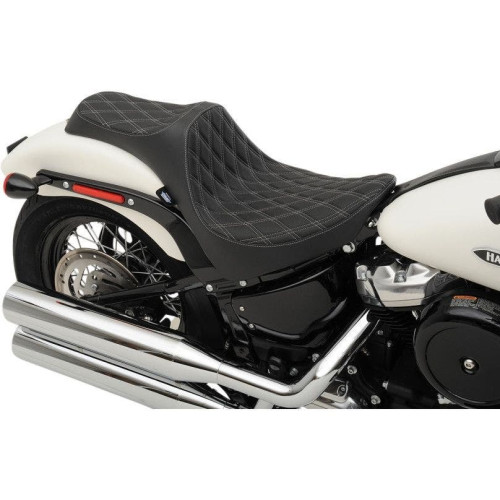 PartzBiz HD: 4417706-Drag Specialties 0802-1146 Silver Double Diamond Predator 3 Seat 18-23 Harley FL Softail heritage classic slim deluxe bike saddle upgrade replacement PartzBiz HD: 4417706-Drag Specialties 0802-1146 Silver Double Diamond Predator 3 Seat 18-23 Harley FL Softail heritage classic slim deluxe bike saddle upgrade replacement