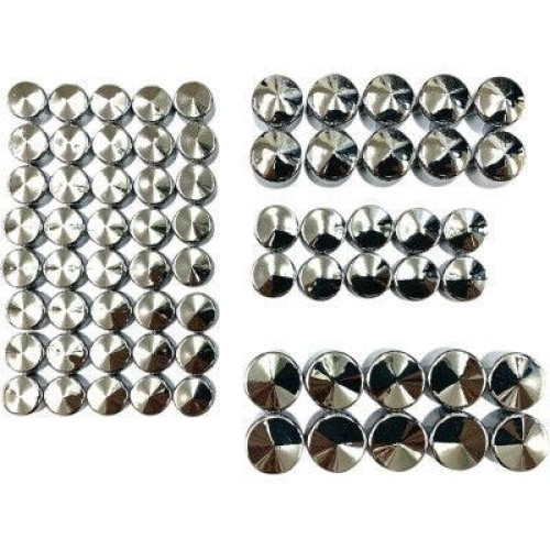 PartzBiz HD: 4417609-Drag Chrome Bolt Cover Engine Kit Harley Milwaukee Eight M8 17-20