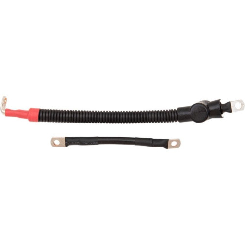 PartzBiz HD: 4417616-Drag Specialties 4 Gauge Battery Cable Kit for Harley Softail FLST FXST 09-17 best new replacement upgrade awg wires power ground PartzBiz HD: 4417616-Drag Specialties 4 Gauge Battery Cable Kit for Harley Softail FLST FXST 09-17 best new replacement upgrade awg wires power ground