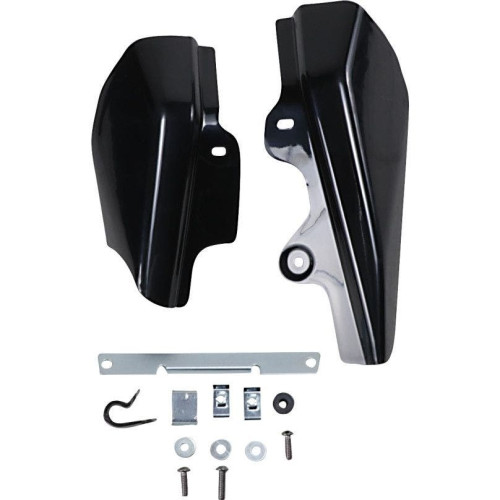PartzBiz HD: 4417541-Drag Specialties Black Frame Mounted Engine Heat Deflectors 01-08 Harley Touring 58022-07A 0504-0323 PartzBiz HD: 4417541-Drag Specialties Black Frame Mounted Engine Heat Deflectors 01-08 Harley Touring 58022-07A 0504-0323