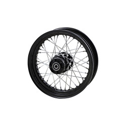 PartzBiz HD DS02030664 - Drag Specialties Black Laced 40 Spoke Front Wheel 16" x 3" Harley Softail 00-06 PartzBiz HD DS02030664 - Drag Specialties Black Laced 40 Spoke Front Wheel 16" x 3" Harley Softail 00-06