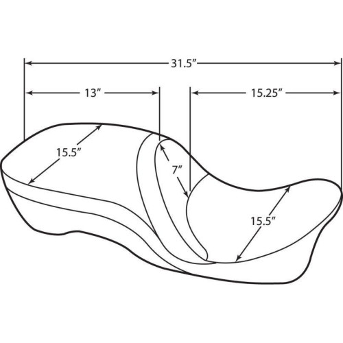 PartzBiz HD: 4417553-Drag Specialties Black Mild Stitched Leather 2-Up Motorcycle Seat 08-19 HD FLH/T Harley Davidson Touring FLH FLT Road Street Glide King Custom Upgrade Replacement Chopper Bike Saddle 0801-0833 08010833 PartzBiz HD: 4417553-Drag Specialties Black Mild Stitched Leather 2-Up Motorcycle Seat 08-19 HD FLH/T Harley Davidson Touring FLH FLT Road Street Glide King Custom Upgrade Replacement Chopper Bike Saddle 0801-0833 08010833
