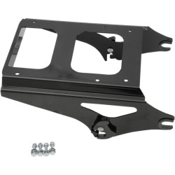 PartzBiz HD DS15100243 - Drag Specialties Black Quick Detach Tour Pak Box Mount for Harley 09-13 FLH/T | 1510-0243