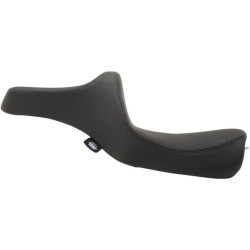 PartzBiz HD DS08021144 - Drag Specialties 0802-1144 Black Smooth Predator 3 2-Up Motorcycle Seat 18-23 Harley-Davidson Softail heritage classic slim deluxe bike saddle upgrade replacement  