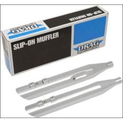 PartzBiz HD DS18011183 - Drag Specialties Chrome 3.5" Slash Down Slip On Mufflers Exhaust Harley 95-16 1801-1183 PartzBiz HD DS18011183 - Drag Specialties Chrome 3.5" Slash Down Slip On Mufflers Exhaust Harley 95-16 1801-1183