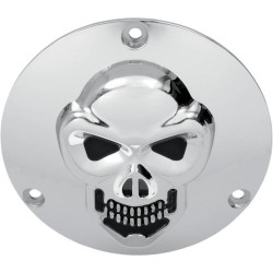 PartzBiz HD DS19020062 - Drag Specialties ฝาครอบ Chrome 3 Hole 3-D Skull Derby Harley Big Twin 70-98 | 1902-0062 PartzBiz HD DS19020062 - Drag Specialties ฝาครอบ Chrome 3 Hole 3-D Skull Derby Harley Big Twin 70-98 | 1902-0062