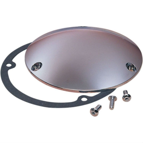PartzBiz HD: 4417458-Drag Specialties Chrome 3 Hole Die Cast Domed Derby Cover Harley Big Twin 70-98 | DS-375650 PartzBiz HD: 4417458-Drag Specialties Chrome 3 Hole Die Cast Domed Derby Cover Harley Big Twin 70-98 | DS-375650