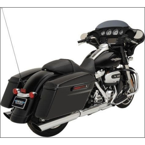 PartzBiz HD: 4417461-Drag Specialties Chrome 4" Slash Down Slip On Mufflers Exhaust Harley 17-19 1801-1189 2017- 2019 18011189 PartzBiz HD: 4417461-Drag Specialties Chrome 4" Slash Down Slip On Mufflers Exhaust Harley 17-19 1801-1189 2017- 2019 18011189