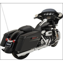 PartzBiz HD DS18011187 - Drag Specialties Chrome 4" Slash Down Slip On Mufflers Exhaust Harley 95-16 1801-1187 PartzBiz HD DS18011187 - Drag Specialties Chrome 4" Slash Down Slip On Mufflers Exhaust Harley 95-16 1801-1187