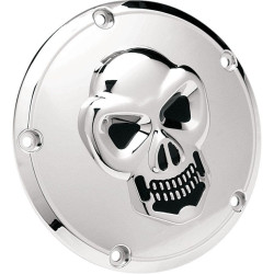 PartzBiz HD DS19020061 - Drag Specialties ฝาครอบ Chrome 5 Hole 3-D Skull Derby Harley Twin Cam 99-16 | 1902-0061 PartzBiz HD DS19020061 - Drag Specialties ฝาครอบ Chrome 5 Hole 3-D Skull Derby Harley Twin Cam 99-16 | 1902-0061