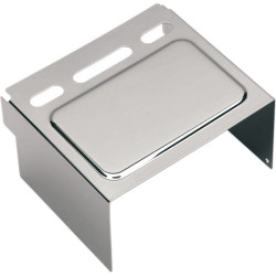 PartzBiz HD DSDS324100 - Drag Specialties Chrome Battery Cover Harley Repl 66375-97 | DS324100 Repl OEM 66347-91