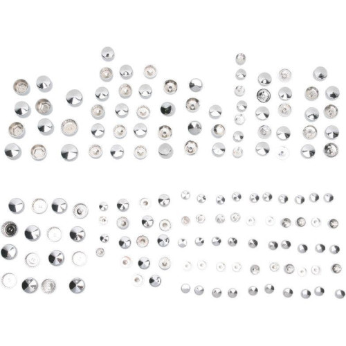 PartzBiz HD: 4417439-Drag Chrome Deluxe Engine Primary Transmission Bolt Cover Kit Harley FLT 99-08 2401-0695 PartzBiz HD: 4417439-Drag Chrome Deluxe Engine Primary Transmission Bolt Cover Kit Harley FLT 99-08 2401-0695