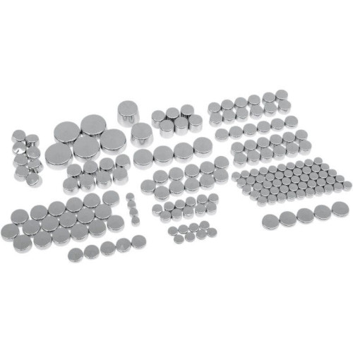 PartzBiz HD: 4417443-Drag Chrome Deluxe Engine Primary Transmission Bolt Cover Kit Harley FL/FXST 00-08 | 352110 PartzBiz HD: 4417443-Drag Chrome Deluxe Engine Primary Transmission Bolt Cover Kit Harley FL/FXST 00-08 | 352110