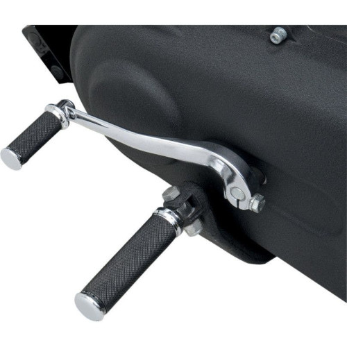 PartzBiz HD: 4417414-Drag Specialties Chrome Folding Footpegs Foot Pegs Harley Male Mount