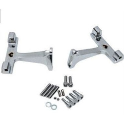 PartzBiz HD DS16210392 - Drag Specialties Chrome Passenger Floorboard Mounts OEM 53070-00A Harley FLH | 1621-0392 PartzBiz HD DS16210392 - Drag Specialties Chrome Passenger Floorboard Mounts OEM 53070-00A Harley FLH | 1621-0392