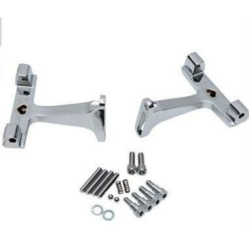 PartzBiz HD: 4417397-Drag Specialties Chrome Passenger Floorboard Mounts OEM 53070-00A Harley FLH | 1621-0392