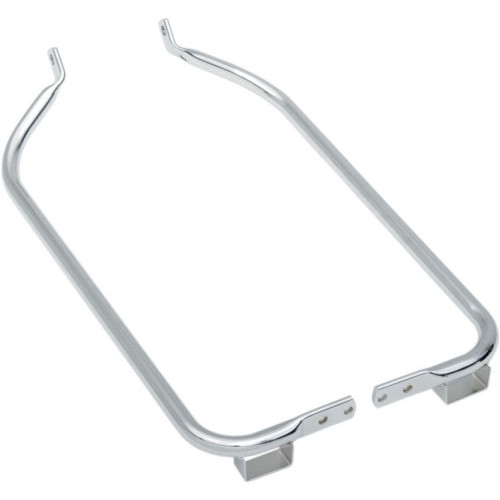 PartzBiz HD: 4417400-Drag Specialties Chrome Plated Saddlebag Support Brackets Harley FLHX FLTR 04-08