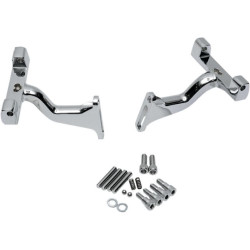 PartzBiz HD DS16210394 - Drag Specialties Chrome Raised Passenger Floorboard Mounts Harley 93-Up PartzBiz HD DS16210394 - Drag Specialties Chrome Raised Passenger Floorboard Mounts Harley 93-Up