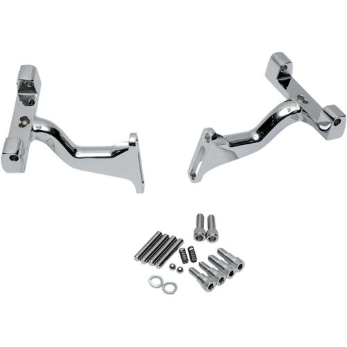 PartzBiz HD: 4417406-Drag Specialties พื้นกระดานผู้โดยสารแบบยก Chrome ยึด Harley 93-Up PartzBiz HD: 4417406-Drag Specialties พื้นกระดานผู้โดยสารแบบยก Chrome ยึด Harley 93-Up