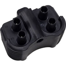 PartzBiz HD DS21020416 - Drag Specialties คอยล์จุดระเบิดเอาต์พุตคู่ 12 โวลต์ Harley Softail M8 18-Up 2102-0416 21020416 ดีที่สุดสำหรับเด็กชายอ้วนอ้วนสลิมดีลักซ์เฮอริเทจ davidson miwaukee แปดปลั๊กคู่ไฟเดี่ยว