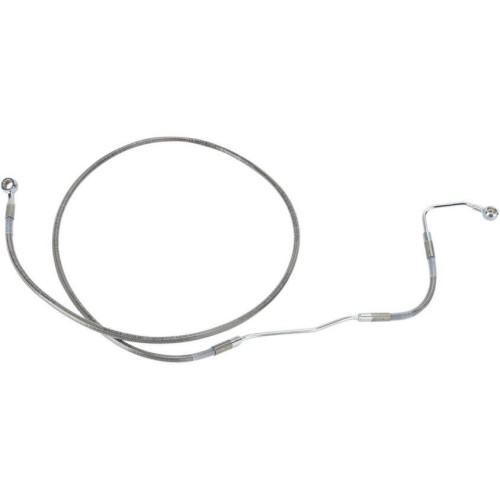 PartzBiz HD: 4417280-Drag Front Extended +2 Stainless Steel Brake Line for Harley 09-13 FLH/T W/ ABS | 1741-2927 PartzBiz HD: 4417280-Drag Front Extended +2 Stainless Steel Brake Line for Harley 09-13 FLH/T W/ ABS | 1741-2927