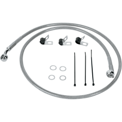 PartzBiz HD DS17410872 - Drag Specialties สายเบรกสแตนเลสด้านหน้าสำหรับ Harley 00-07 FLST/C/F PartzBiz HD DS17410872 - Drag Specialties สายเบรกสแตนเลสด้านหน้าสำหรับ Harley 00-07 FLST/C/F