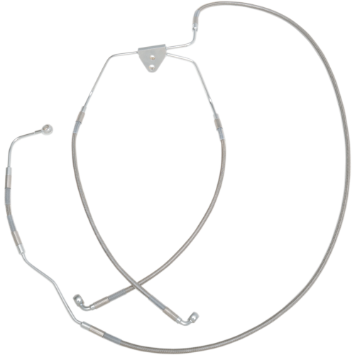 PartzBiz HD: 4417235-Drag Specialties Front Stainless Steel Brake Line for Harley 08-13 FLH/T Non ABS -Stock PartzBiz HD: 4417235-Drag Specialties Front Stainless Steel Brake Line for Harley 08-13 FLH/T Non ABS -Stock