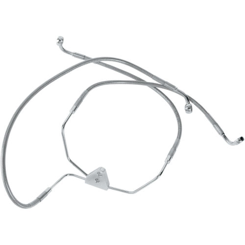PartzBiz HD: 4417238-Drag Specialties Front Stainless Steel Brake Line for Harley 94-07 FLHR / FLTR - Stock Length PartzBiz HD: 4417238-Drag Specialties Front Stainless Steel Brake Line for Harley 94-07 FLHR / FLTR - Stock Length