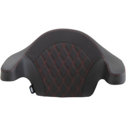 PartzBiz HD DS08220439 - Drag Specialties King Pack Pad Red Double Diamond Harley Touring 14-23