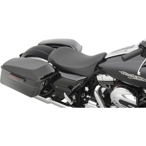 PartzBiz HD: 4417196-Drag Specialties Low Profile Smooth Stitch Black Solo Seat Harley Touring 08-15 | 0801-0870