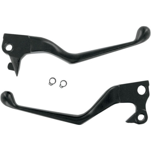 PartzBiz HD: 4417199-Stain Matte Black Wide Blade Clutch Hand Brake Levers Sportster XL 04-13 | 0610-0129 PartzBiz HD: 4417199-Stain Matte Black Wide Blade Clutch Hand Brake Levers Sportster XL 04-13 | 0610-0129