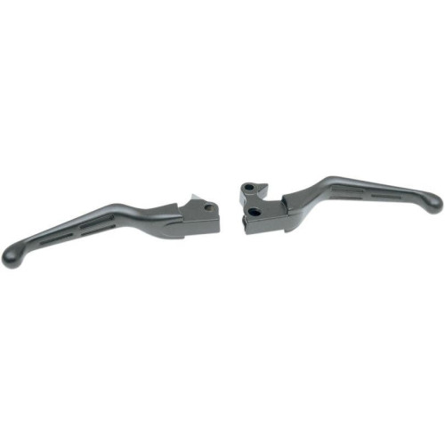 PartzBiz HD: 4417163-Drag Specialties Matte Black Slotted Wide Brake Clutch Levers 04-13 Harley Davidson Sportster XL 883 1200 Custom Low Nightster Roadster Forty-Eight Seventy-wo 0610-0633 06100633