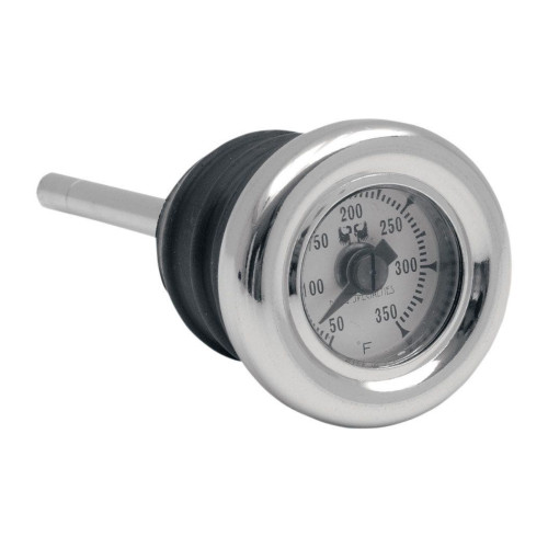 PartzBiz HD: 4417180-Drag Specialties Oil Plug w/ Temperature Gauge Harley Big Twin 84-00