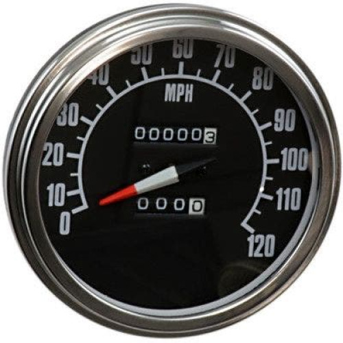PartzBiz HD: 4417150-Drag Specialties Polished Black 5" 2240:60 Mechanical Speedometer 91-95 Softail harley davidson classic custom upgrade replacement chopper bobber motorcycle speedo PartzBiz HD: 4417150-Drag Specialties Polished Black 5" 2240:60 Mechanical Speedometer 91-95 Softail harley davidson classic custom upgrade replacement chopper bobber motorcycle speedo