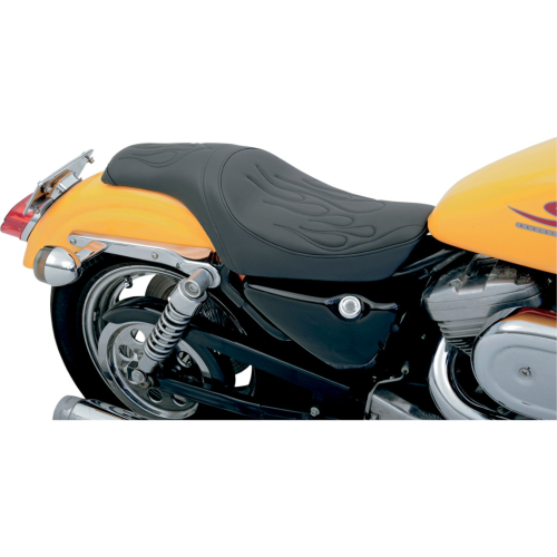 PartzBiz HD: 4417156-Drag Specialties Predator Flame-Stitch Black Seat 4 Harley 82-03 XL Models | 0 PartzBiz HD: 4417156-Drag Specialties Predator Flame-Stitch Black Seat 4 Harley 82-03 XL Models | 0