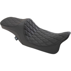 PartzBiz HD DS08011308 - Drag Specialties Predator III 2-Up Seat Black Double Diamond Harley Touring 97-07 PartzBiz HD DS08011308 - Drag Specialties Predator III 2-Up Seat Black Double Diamond Harley Touring 97-07