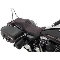PartzBiz HD DS08011306 - Drag Specialties Predator III 2-Up Seat Red Double Diamond Harley Touring 08-23 PartzBiz HD DS08011306 - Drag Specialties Predator III 2-Up Seat Red Double Diamond Harley Touring 08-23
