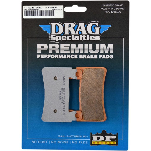 PartzBiz HD: 4417100-ผ้าเบรคหน้า Drag Specialties Premium Sintered Harley Softail 15-17 & XR1200 | 1721-2461 PartzBiz HD: 4417100-ผ้าเบรคหน้า Drag Specialties Premium Sintered Harley Softail 15-17 & XR1200 | 1721-2461