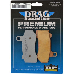 PartzBiz HD DS17212483 - Drag Specialties Premium Sintered Front / Rear Brake Pads Harley Touring & V-Rod | 1721-2483