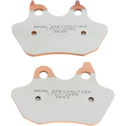 PartzBiz HD DS17212484 - ผ้าเบรคหลัง Drag Specialties Premium Sintered Harley Softail FXST 06-17 | พ.ศ. 1721-2484