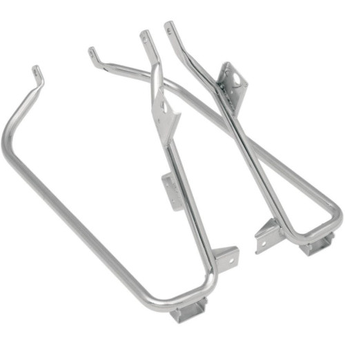 PartzBiz HD: 4417073-Drag Saddlebag Chrome Support Brackets 09-13 Harley Touring Repl OEM 49206-09A