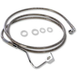 PartzBiz HD DS17414499 - Drag Stainless Clear Coated Extended Length Front Brake Line +4" Overall 68ÔøΩ" | 1741-4499