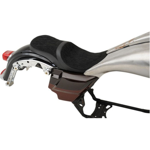 PartzBiz HD: 4416969-Drag Suede Diamond Low Profile Tour Seat Yaffe Razorback Gas Tank 08-23 FLH/T | 0801-1076 PartzBiz HD: 4416969-Drag Suede Diamond Low Profile Tour Seat Yaffe Razorback Gas Tank 08-23 FLH/T | 0801-1076