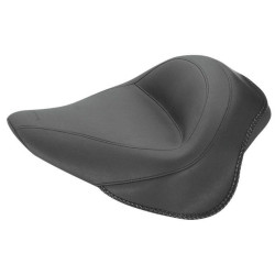 PartzBiz HD MD76117 - Mustang Seats Black Wide Plain Solo Seat 06-17 Harley Dyna FXD Models 76117 489082