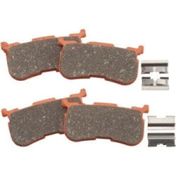 PartzBiz HD DS17211941 - ผ้าเบรคหลัง EBC 41300033 FA641/4V Semi Sintered V Harley Trike FLRT 14-17 | FA641/4V