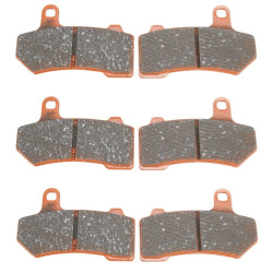 PartzBiz HD TR610590 (x3) - EBC FA409V x3 ผ้าเบรคหน้า/หลังแบบกึ่งเผากึ่ง V ชุด 3 ชิ้น Harley FLH 08-19 PartzBiz HD TR610590 (x3) - EBC FA409V x3 ผ้าเบรคหน้า/หลังแบบกึ่งเผากึ่ง V ชุด 3 ชิ้น Harley FLH 08-19