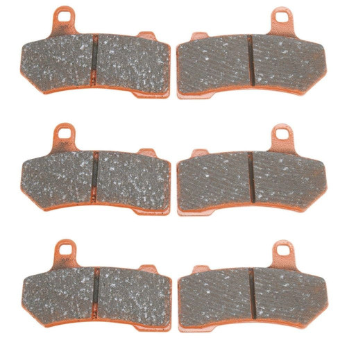 PartzBiz HD: 4416529-EBC FA409V x3 Semi Sintered Front/Rear Brake V Pads Set of 3 Harley FLH 08-19 PartzBiz HD: 4416529-EBC FA409V x3 Semi Sintered Front/Rear Brake V Pads Set of 3 Harley FLH 08-19