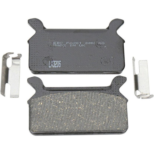 PartzBiz HD: 4416501-EBC 43957-86 86A FA201 ผ้าเบรคหลังออร์แกนิค 86-99 Harley Touring FLH/T | FA201